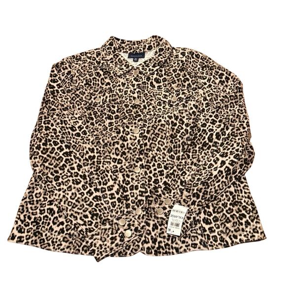 NWT Charter club XXL cheetah jacket - Picture 3 of 3